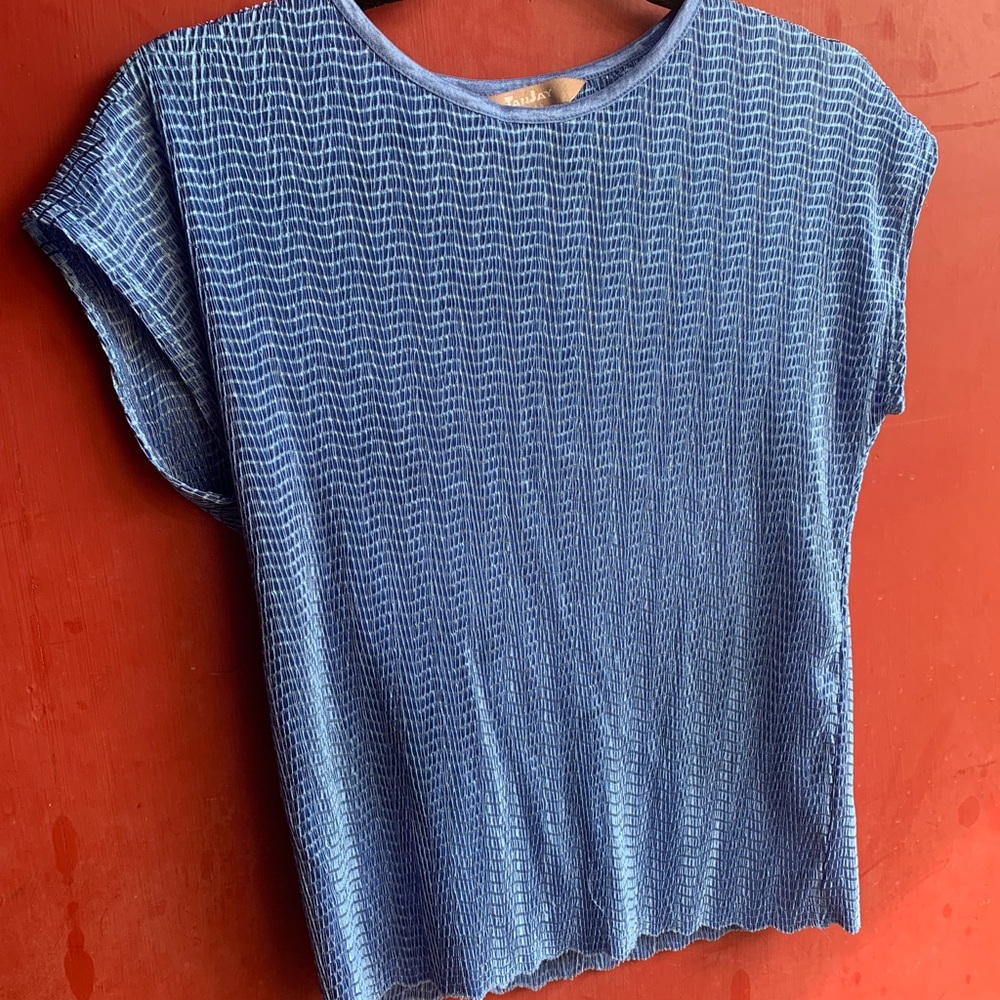 Simply elegant blue top